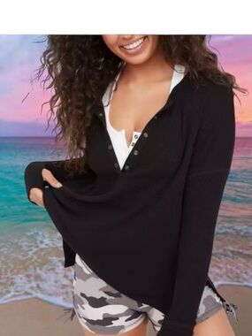 Aerie Ribbed Henley